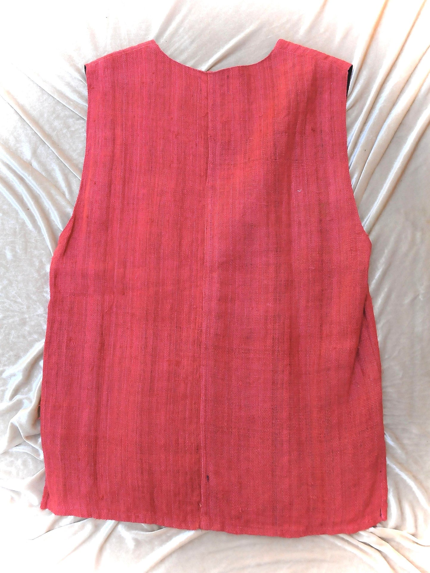 Mens Eco shirt, Hemp shirt, Mens sleeveless shirt, Mens hemp vest, Burning man shirt, Tribal mens top PIKARO