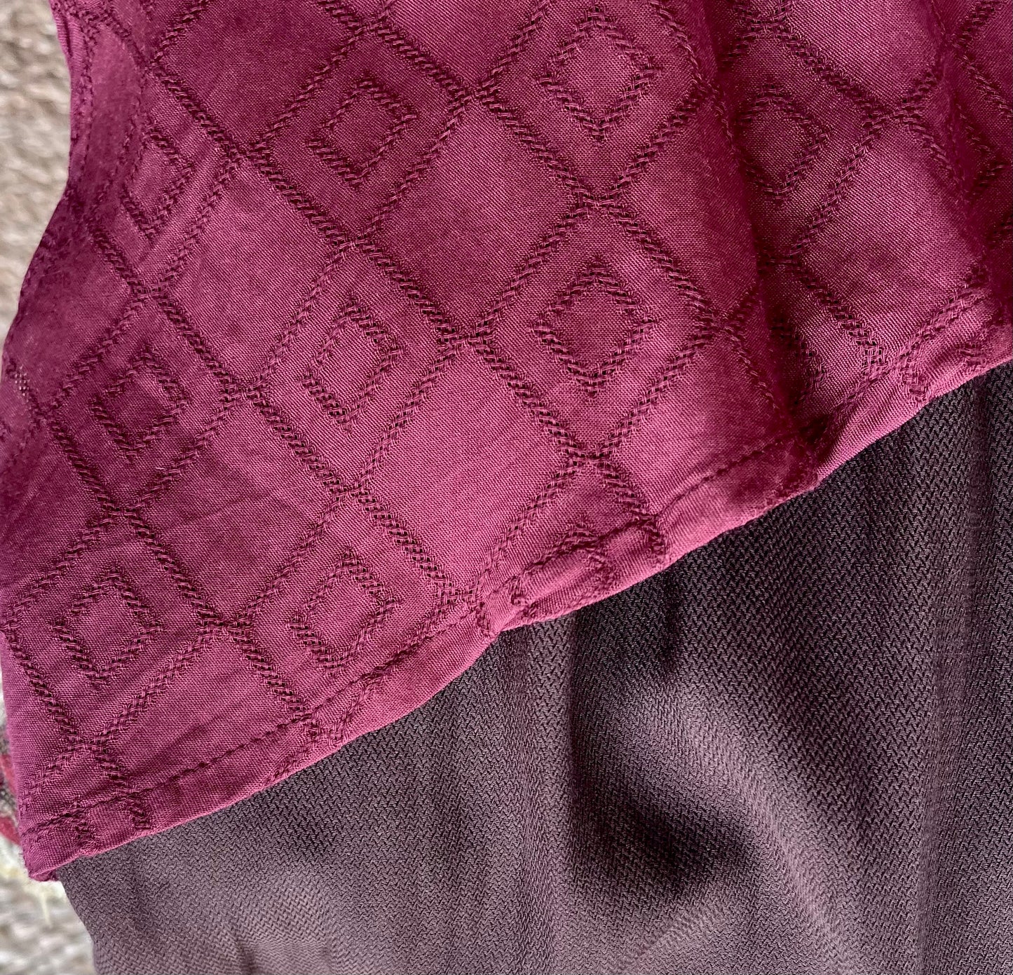 IDUNN asymmetrical dress~ALOE/SOYA vegan silk~MOCHA