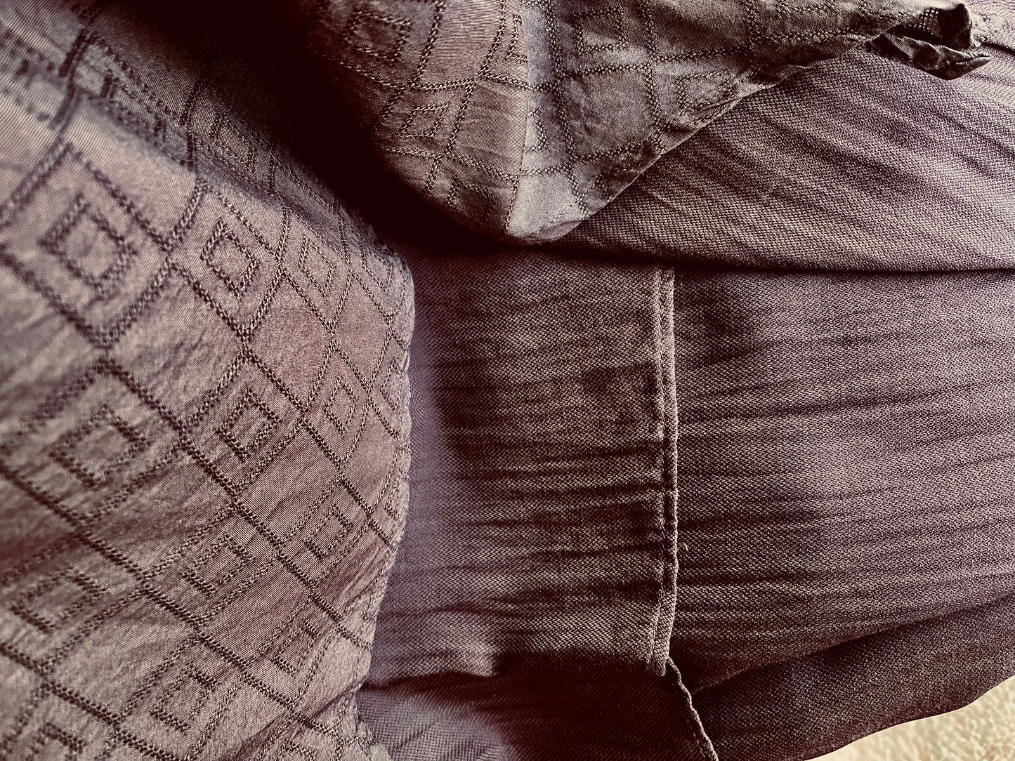 IDUNN asymmetrical dress~ALOE/SOYA vegan silk~MOCHA