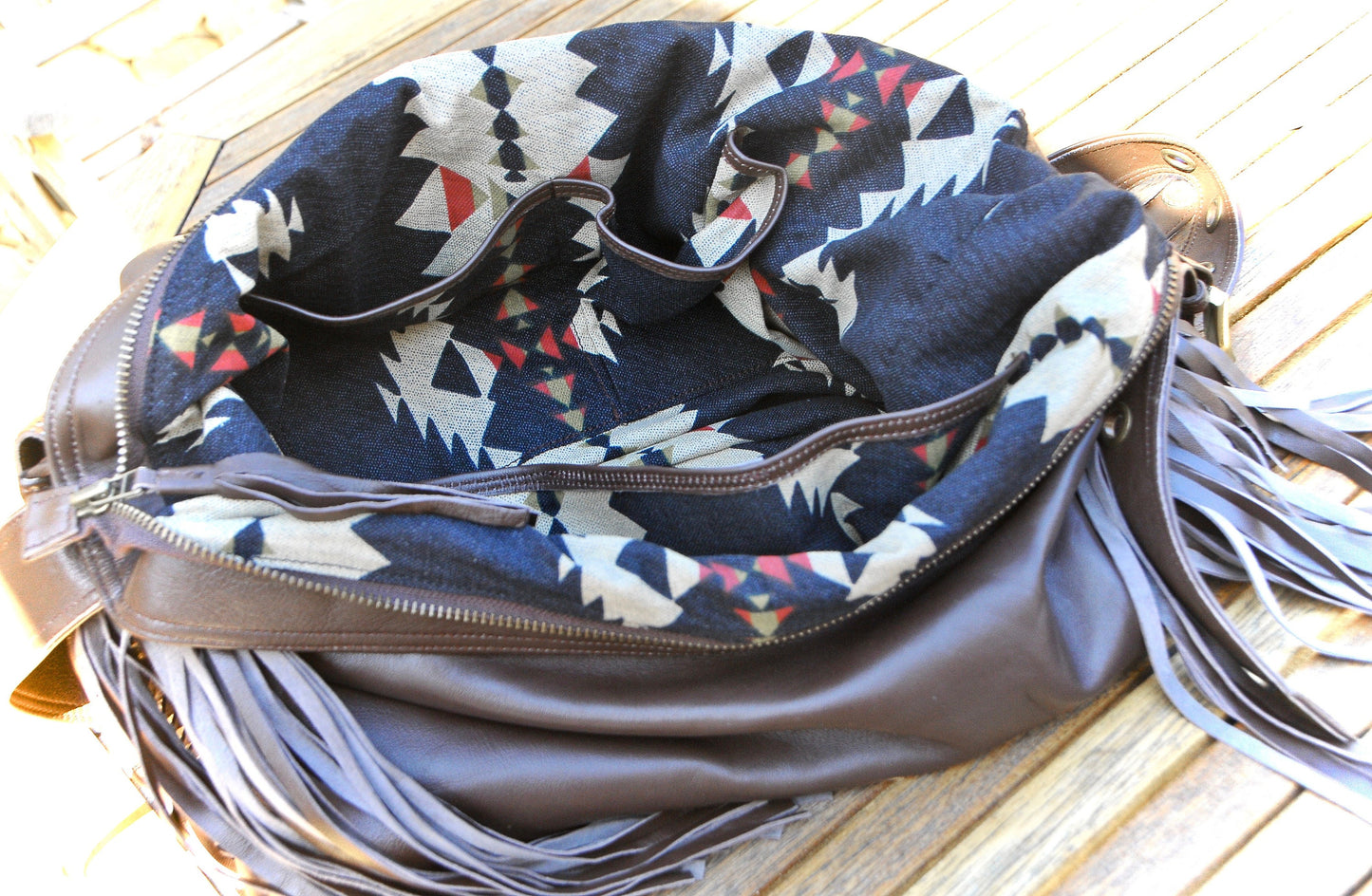 Boho leather bag~ Brown leather handbag~ Leather Purse~ Weekender leather bag~ MELUSINE LAST ONE