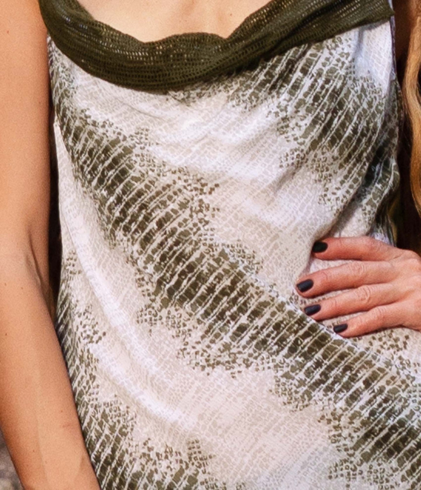 ASTARYA snake print cotton dress~ÕLIVE