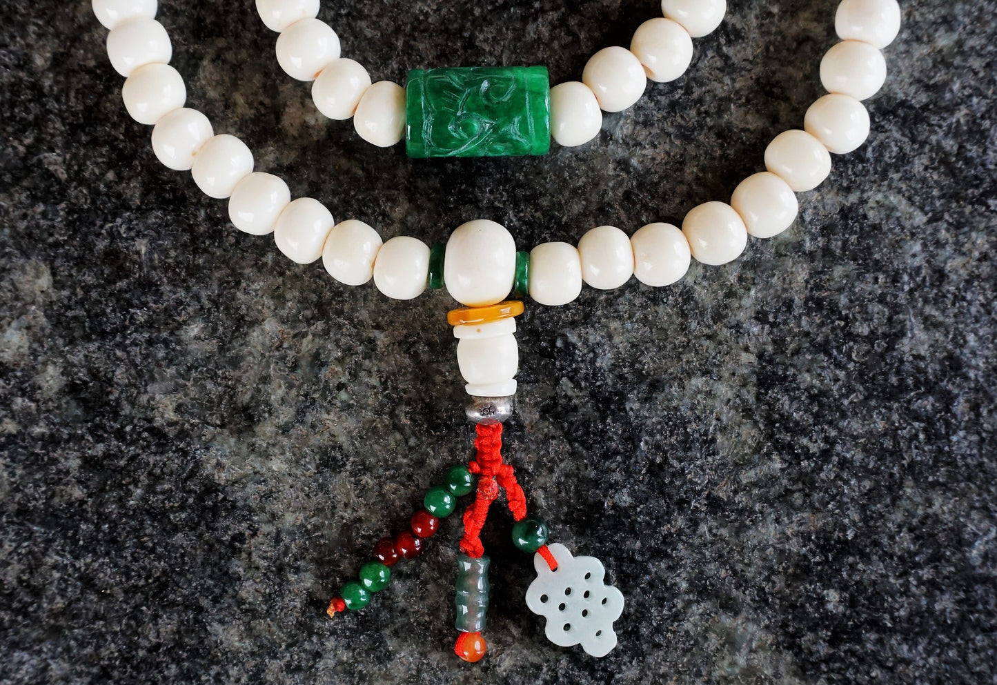 Unique handmade precious mala