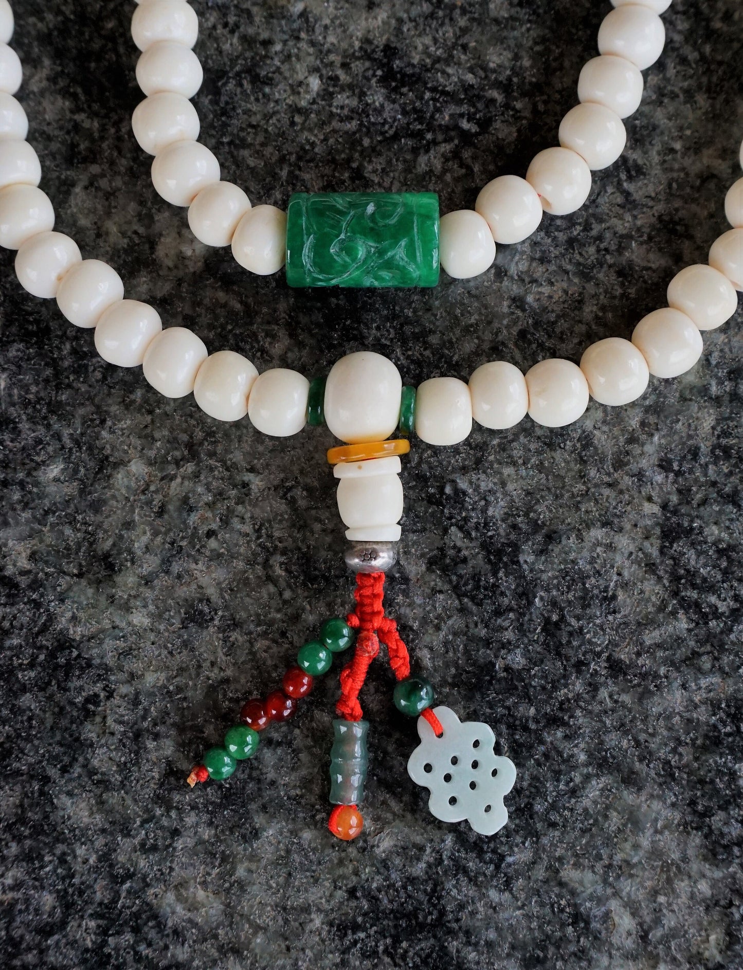 Unique handmade precious mala