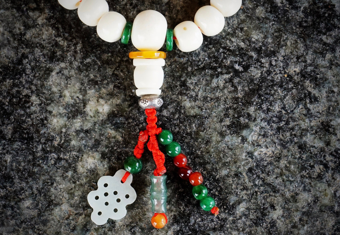 Unique handmade precious mala