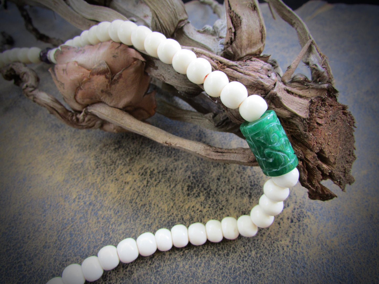 Unique handmade precious mala
