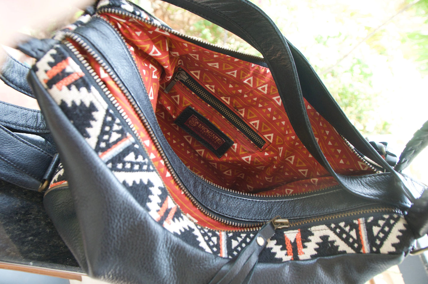 NEW! Boho leather bag, Leather rucksack, Gender neutral bag, Leather purse, Leather backpack, Black leather bag, MANDREM bag