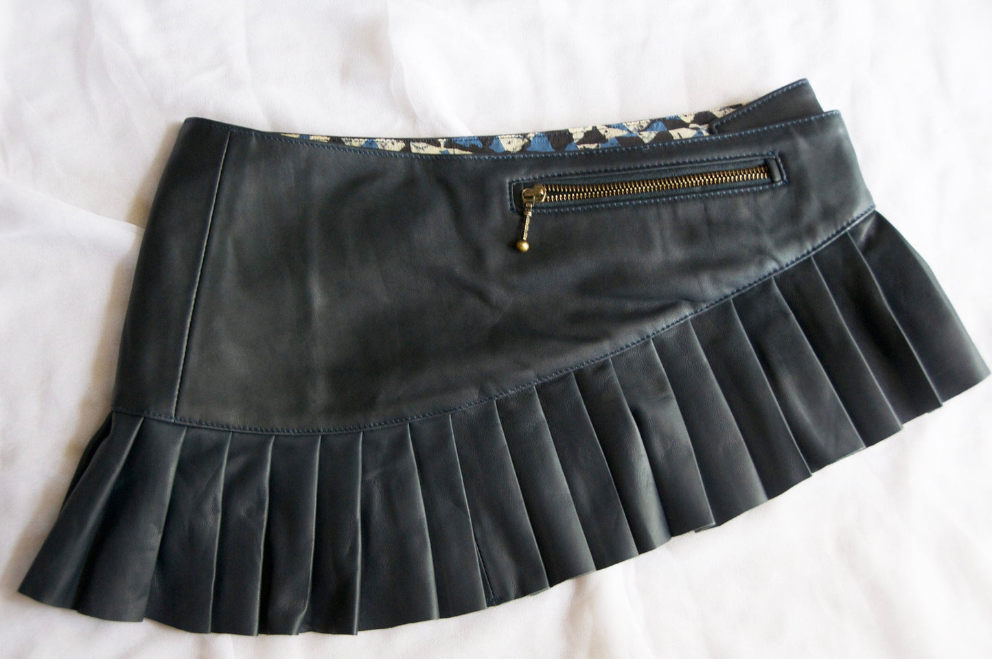 Leather Micro mini skirt, Micro mini leather skirt,  leather mini skirt,  biker leather skirt, LILITH  Black nappa