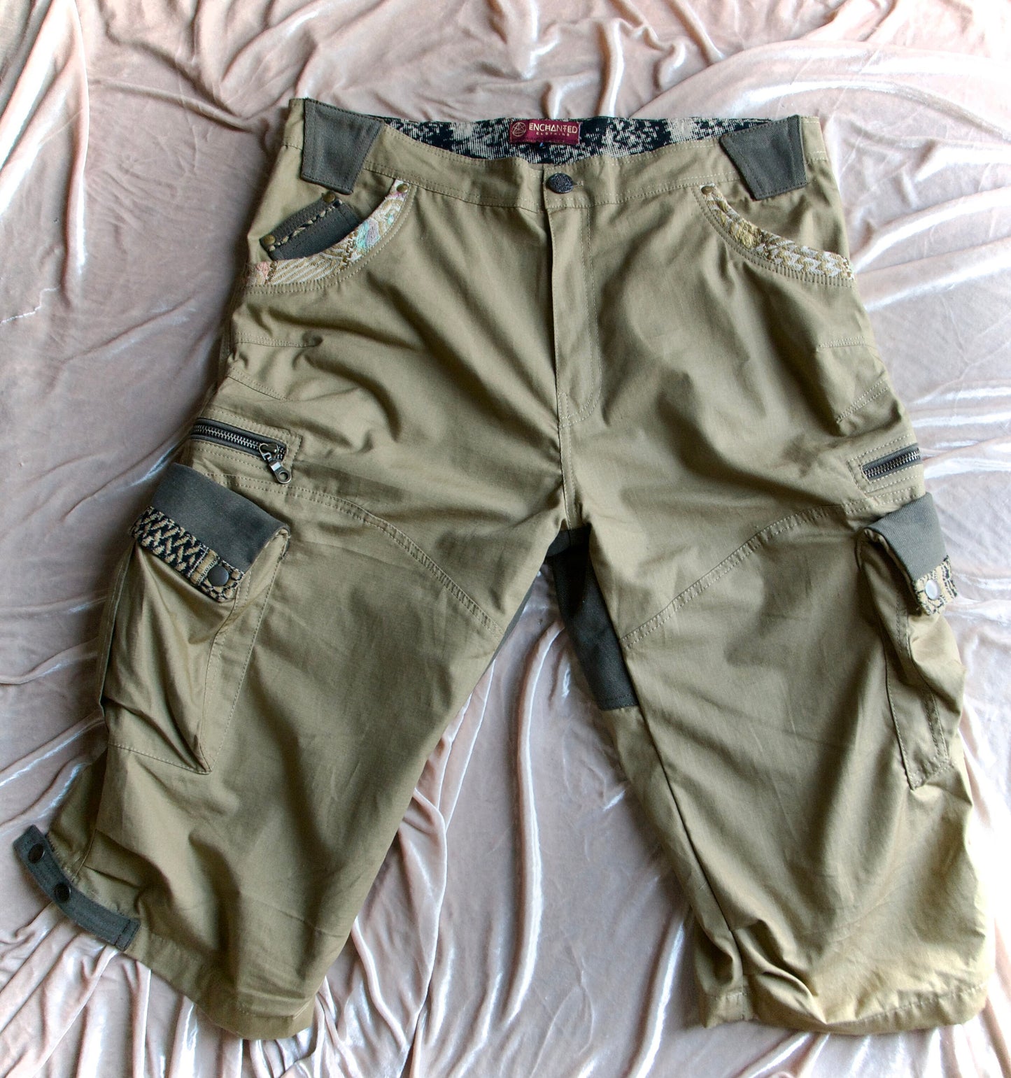 PIKARO Mens cargo short pants~Desert storm