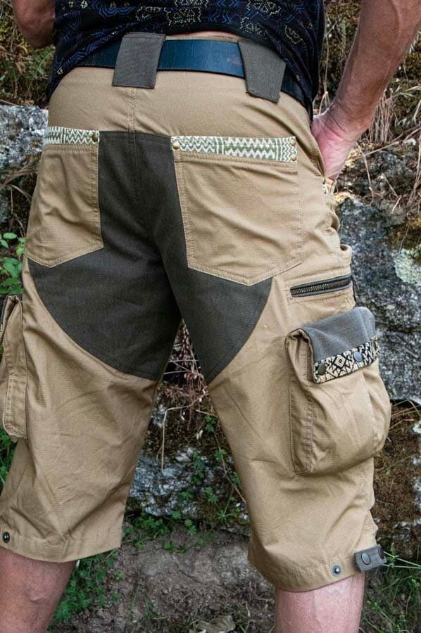 PIKARO Mens cargo short pants~Desert storm