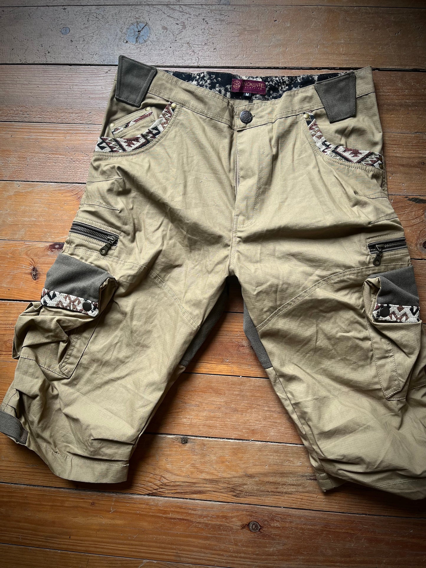 PIKARO Mens cargo short pants~Desert storm