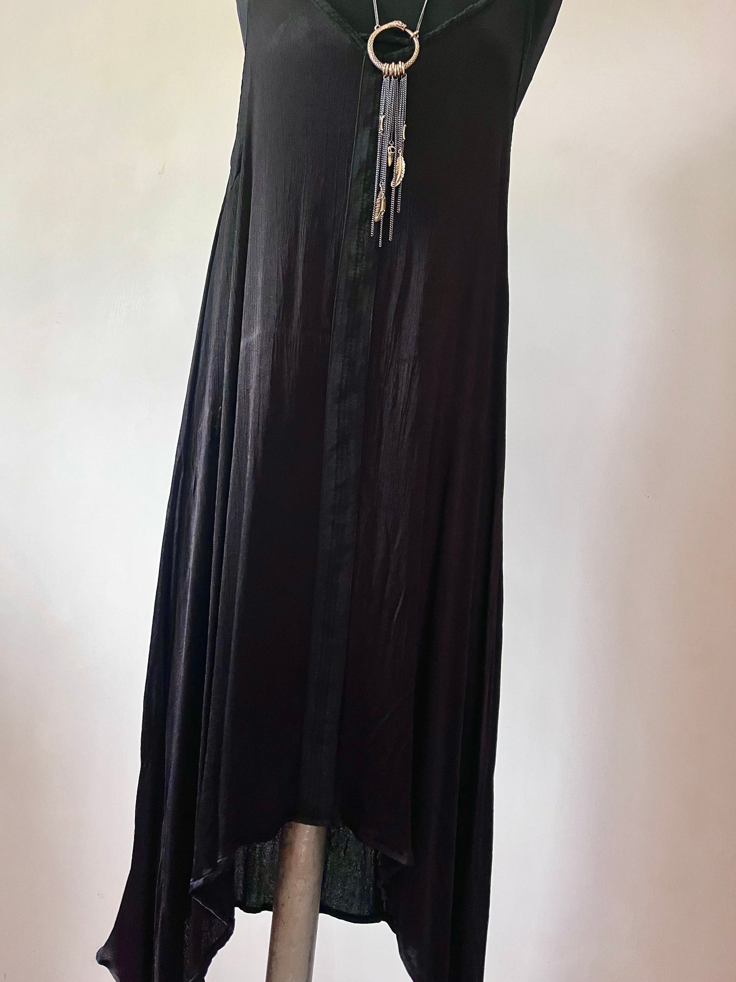 SARASWATI Boho maxi dress~ÕRANGE PEEL raven