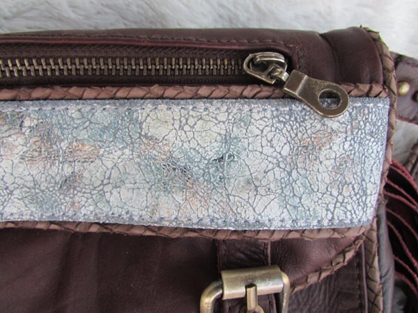 Leather handbag, leather hip bag leather boho bag, leather purse, Leather hassle bag, brown leather hassle bag